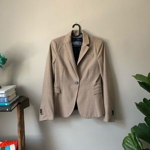 Zara tailored tan blazer